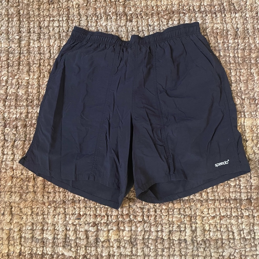 Speedo Black Swim Trunks Men’s Size Large